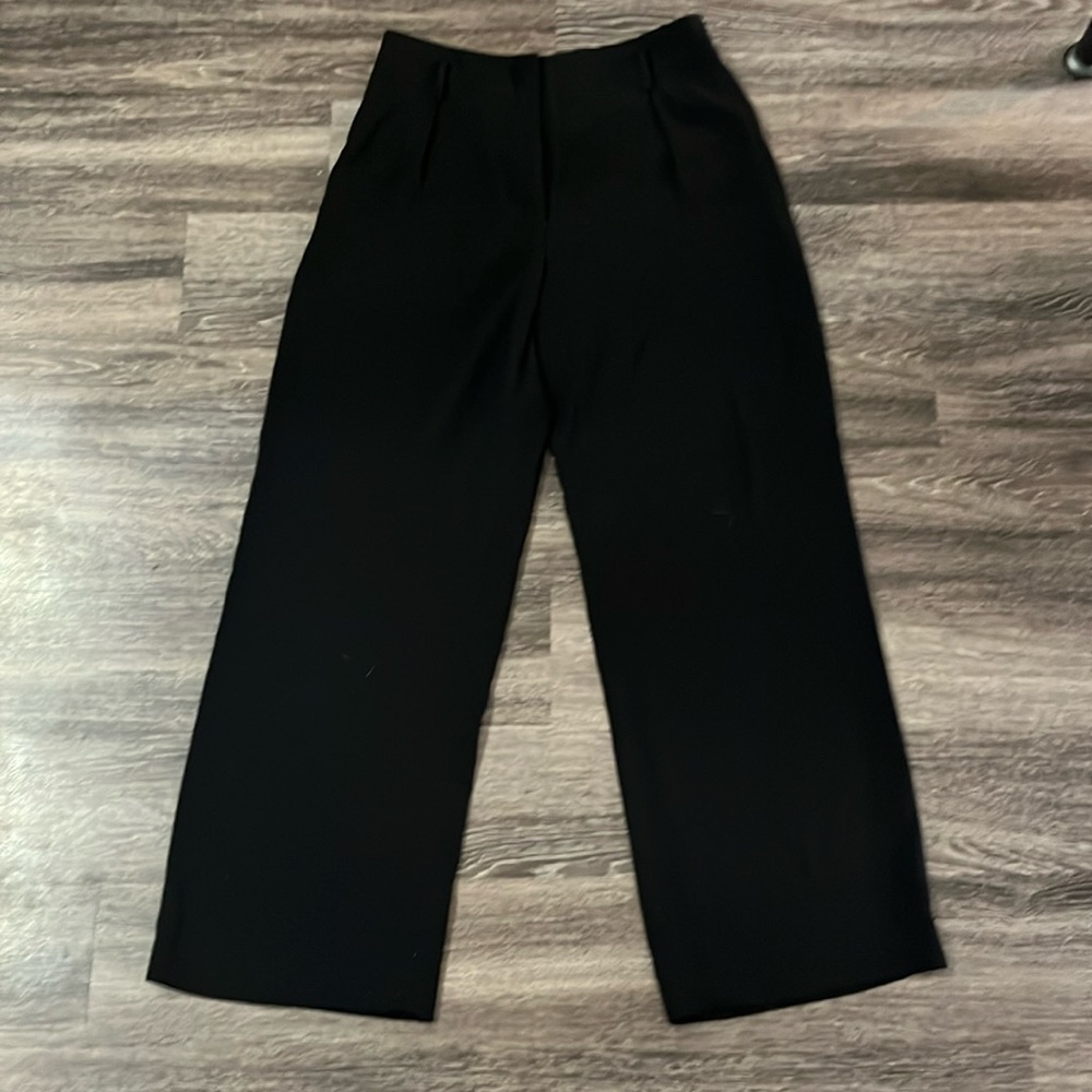 H&M Wide Leg Black Pants Size 10
